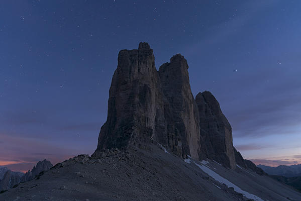 Drei Zinnen/Tre Cime di Lavaredo, Dolomites, South Tyrol, Bolzano, Italy.