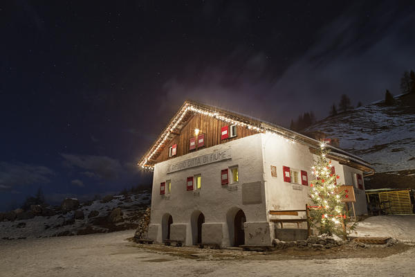 Citta di Fiume Refuge, Dolomites, Borca di Cadore, Belluno, Italy.