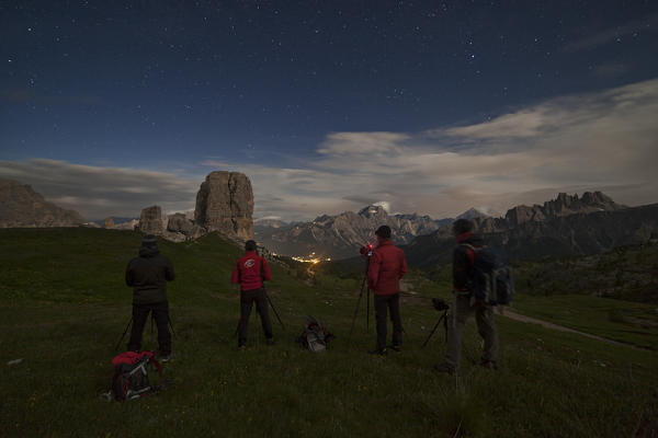 Cinque Torri, Ampezzo Dolomites, Cortina d'Ampezzo, Belluno, Veneto, Italy.