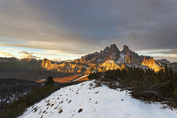 Cristallo Group, Ampezzo Dolomites, Cortina d'Ampezzo, Belluno, Veneto, Italy.