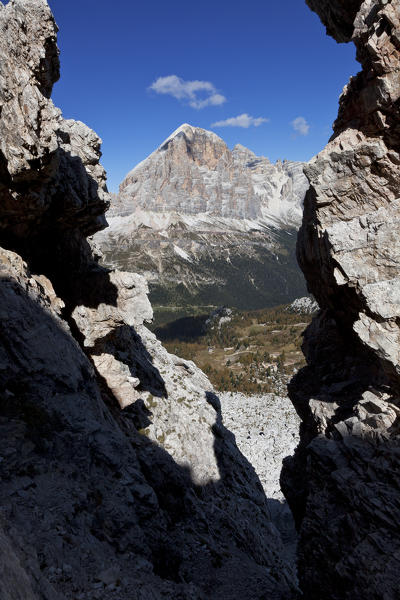 Tofana di Rozes, Ampezzo Dolomites, Cortina d'Ampezzo, Belluno, Veneto, Italy.