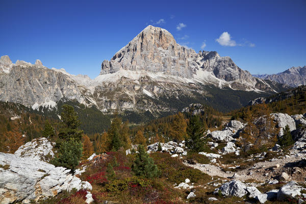 Tofana di Rozes, Ampezzo Dolomites, Cortina d'Ampezzo, Belluno, Veneto, Italy.