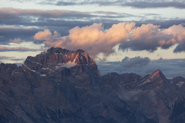 Sorapis and Cima Bel Pra, Ampezzo Dolomites, Cortina d'Ampezzo, Belluno, italy.