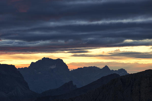 Sorapis and Marmarole, Ampezzo Dolomites, Veneto, Belluno, Italy.