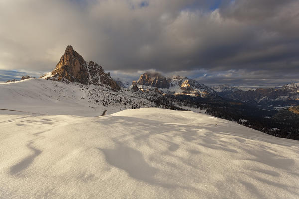 Nuvolao and Tofane groups, Dolomites, Cortina d'Ampezzo, Belluno, Veneto, Italy.