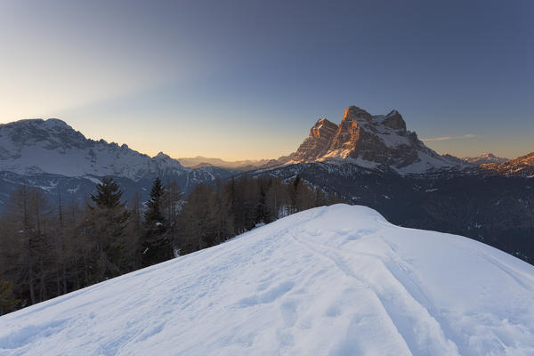 Pelmo Mount, Dolomites, Zoldo Valley, Forno di Zoldo, Belluno province, Veneto, Italy.