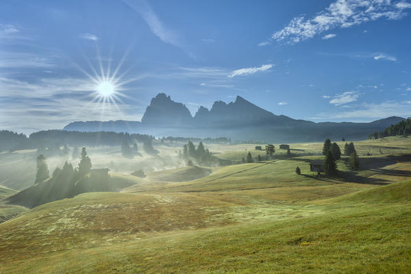 Alpe di Siusi/Seiser Alm, Dolomites, South Tyrol, Italy.