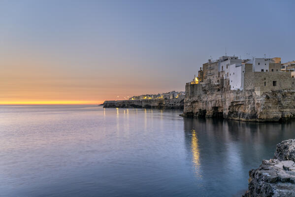 Polignano a Mare, bari, Apulia, Italy.Polignano a Mare at dawn