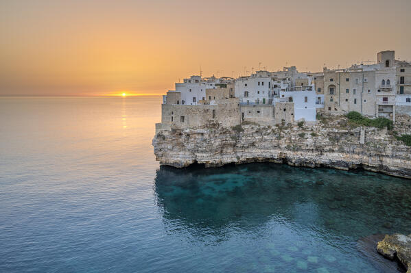 Polignano a Mare, bari, Apulia, Italy. Polignano a Mare at sunrise