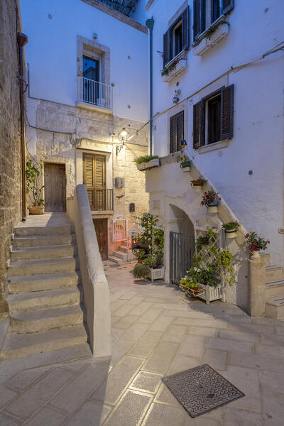 Polignano a Mare, bari, Apulia, Italy. In the historic old town of Polignano a Mare