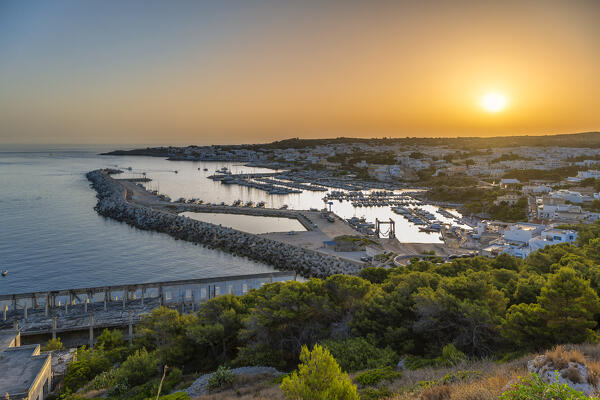 Castrignano del Capo, Santa Maria di Leuca, Salento, Apulia, Italy. Sunset in Santa Maria di Leuca