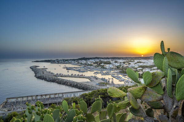 Castrignano del Capo, Santa Maria di Leuca, Salento, Apulia, Italy. Sunset in Santa Maria di Leuca