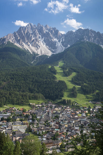 San Candido/Innichen, Dolomites, South Tyrol, Italy. The village of San Candido/Innichen