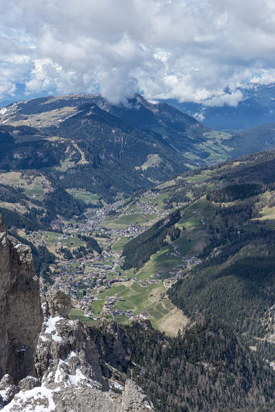 Gran Cir, Dolomites, South Tyrol, Italy. The Gardena Valley