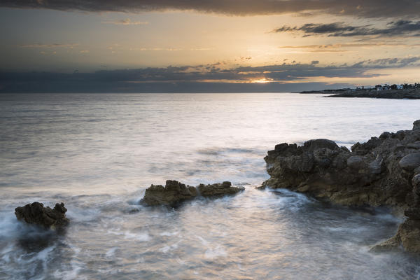 Capilungo, Alliste, province of Lecce, Salento, Apulia, Italy. Sunset in Capilungo