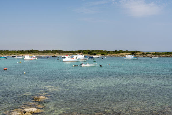 Torre Colimena, Manduria, province of Taranto, Salento, Apulia, Italy. The bay of Torre Colimena