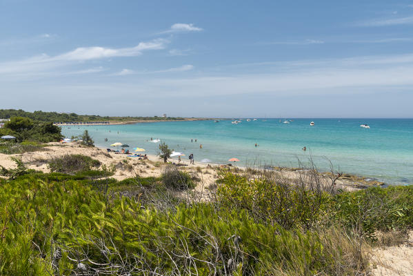 Gallipoli, province of Lecce, Salento, Apulia, Italy. The beach of Punta Pizzo