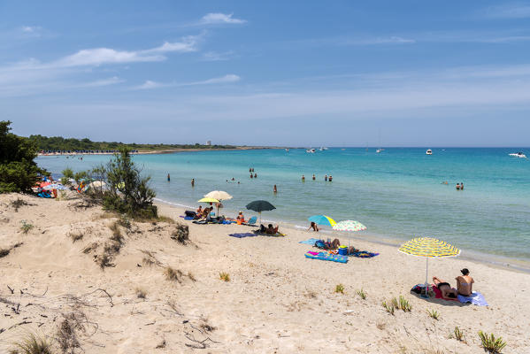 Gallipoli, province of Lecce, Salento, Apulia, Italy. The beach of Punta Pizzo