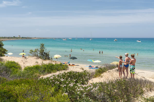 Gallipoli, province of Lecce, Salento, Apulia, Italy. The beach of Punta Pizzo