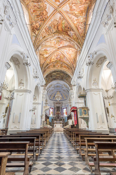 Lipari, Messina district, Sicily, Italy, Europe. The Saint Bartholomew Cathedral