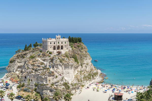 Tropea, province of Vibo Valentia, Calabria, Italy, Europe. Sanctuary of Santa Maria Island