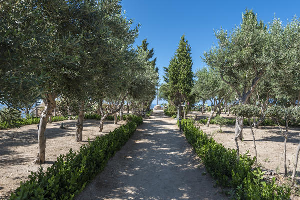 Tropea, Province of Vibo Valentia, Calabria, Italy. The garden of the sanctuary Santa Maria Island