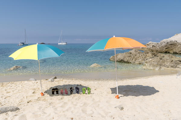 Capo Vaticano, Ricadi, province of Vibo Valentia, Calabria, Italy, Europe. The beach 