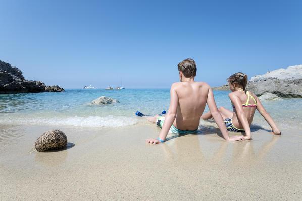 Capo Vaticano, Ricadi, province of Vibo Valentia, Calabria, Italy, Europe. The beach 