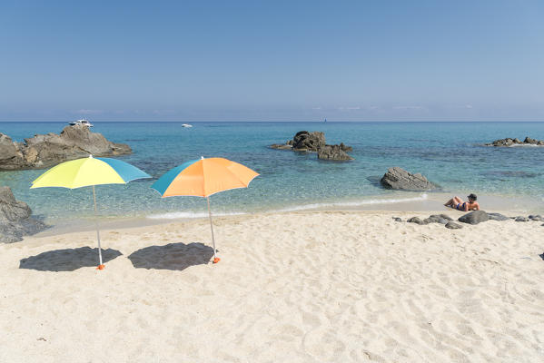 Zambrone, province of Vibo Valentia, Calabria, Italy, Europe. The beach of Capo Cozzo