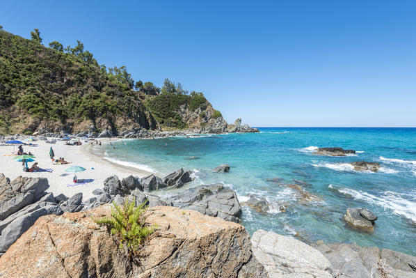 Zambrone, province of Vibo Valentia, Calabria, Italy, Europe. Children at the beach of beach 