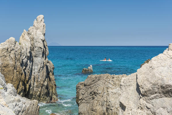 Tropea, province of Vibo Valentia, Calabria, Italy, Europe. The beach del convento