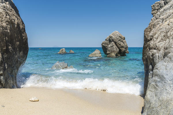 Tropea, province of Vibo Valentia, Calabria, Italy, Europe. The beach del convento