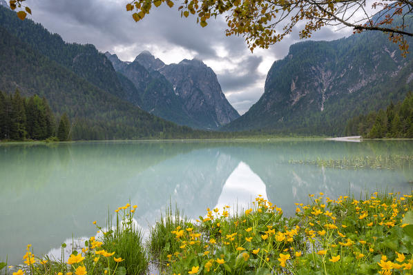 Dobbiaco/Toblach, South Tyrol, Italy. Dobbiaco Lake