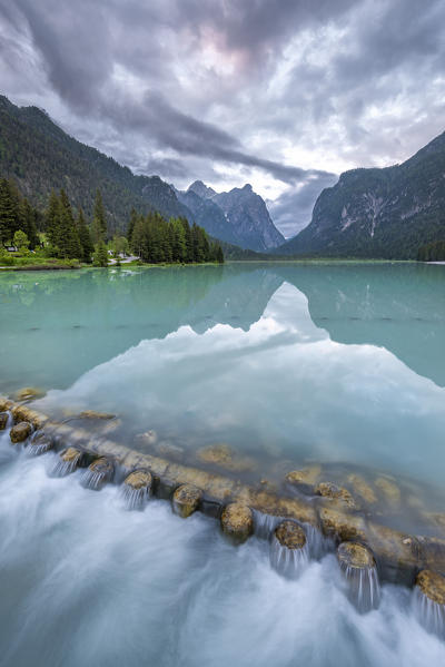 Dobbiaco/Toblach, South Tyrol, Italy. Dobbiaco Lake