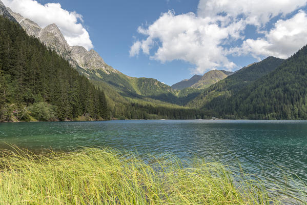 Anterselva / Antholz, province of Bolzano, South Tyrol, Italy. The lake Anterselva