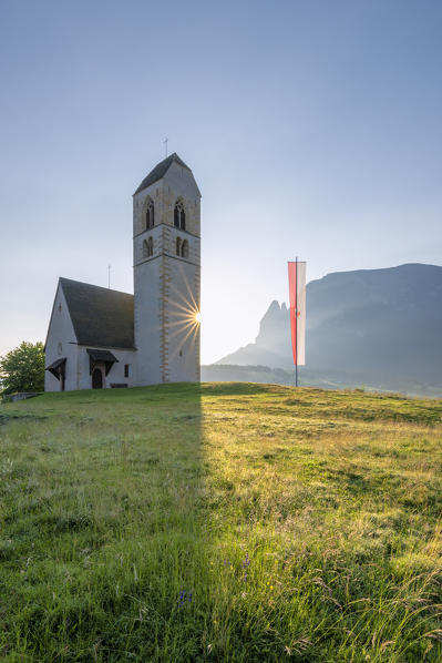 Fiè / Völs, province of Bolzano, Dolomites, South Tyrol, Italy. Saint Peter by the Hill Church