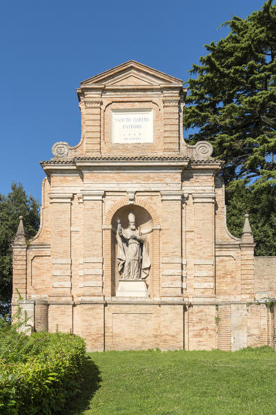 Fermo, province of Fermo, Marche, Italy, Europe. The Monument of San Sabino