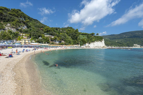 Sirolo, province of Ancona, Marche, Italy, Europe. The beach of Urbani is a part of the Regional Natural Park of the Conero