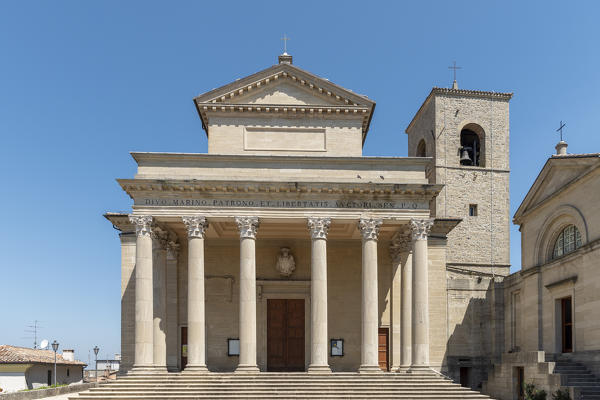 City of San Marino. Republic of San Marino, Europe. The Basilica of San Marino