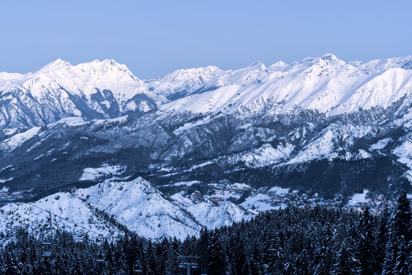 Winter season in Orobie alps, Bergamo province, Lombardy district, Italy, Europe