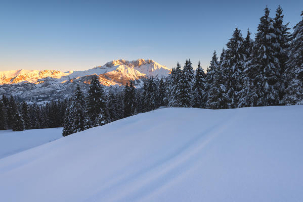 Winter season in Orobie alps, Bergamo province, Lombardy district, Italy, Europe