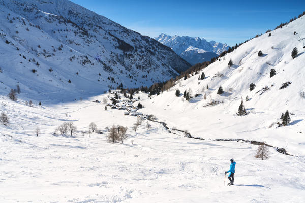 Case di Viso in Viso valley, Vallecamonica, Lombardy district, Brescia province, Italy, Europe