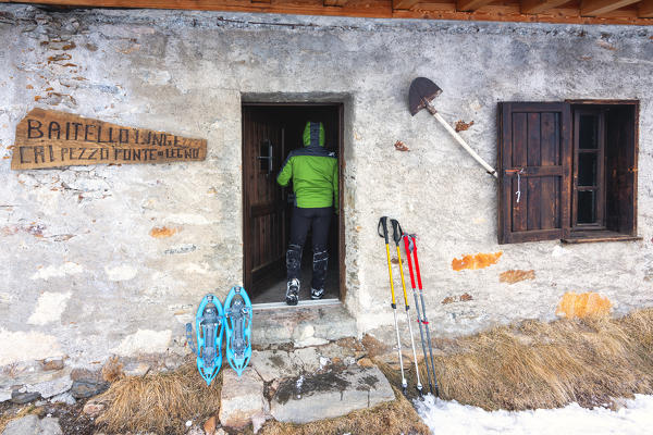 Linge bivouac, Messi Valley in Ponte di Legno, Brescia province, Lombardy District, Italy