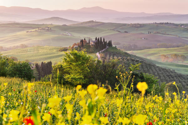 Belvedere farmhouse In orcia valley, San Quirico d'Orcia, Tuscany, Italy