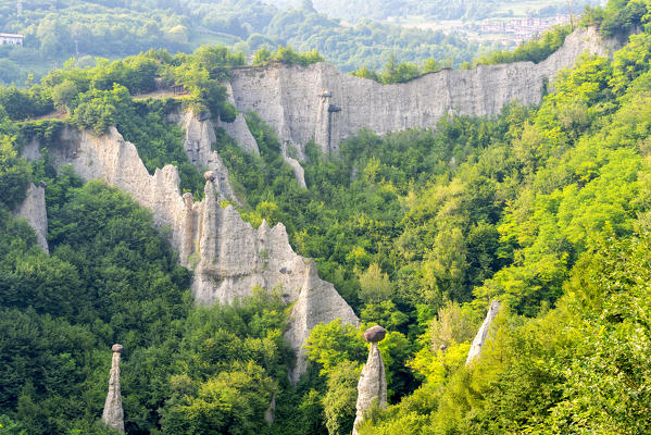 Zone pyramids in brescia province, Lombardy district in Italy, Europe