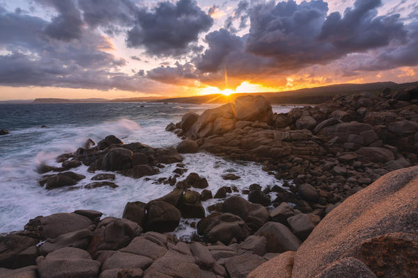 Sunrise, Aglientù, Sassari province, Sardinia, Italy, Europe