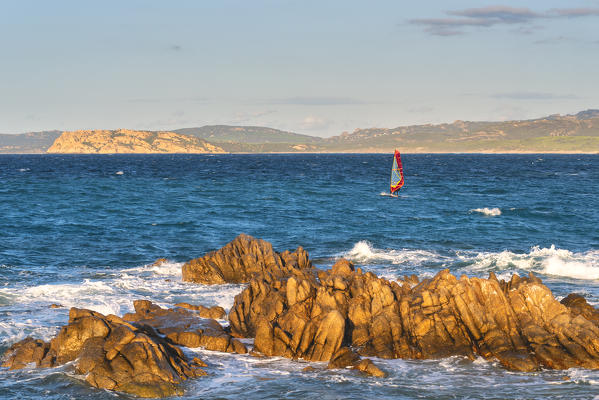 Windsurf, Vignola mare, Sassari province, Sardinia, Italy, Europe.