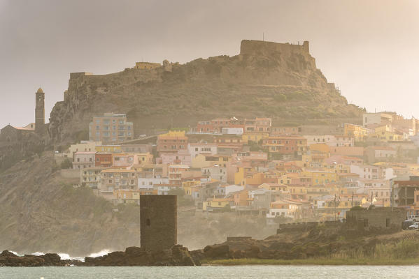 Castelsardo at dawn, Sassari province, Sardinia, Italy, Europe.