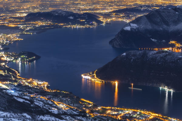 Brescia prealpi in winter season, Brescia province, Lombardy district, Italy, Europe.