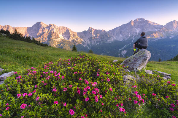 Summer season in Orobie alps, Zulino pass in Lombardy district, Bergamo province, Italy, Europe.